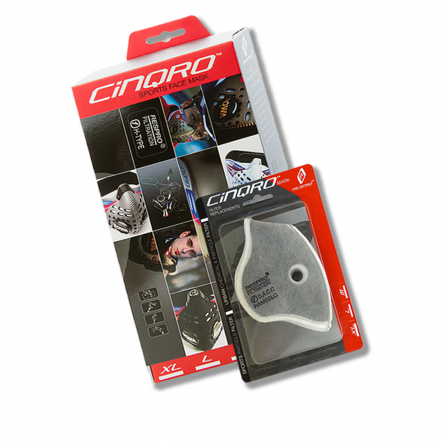 Cinqro™ Mask with Urban Filter Twin Pack - Packaging