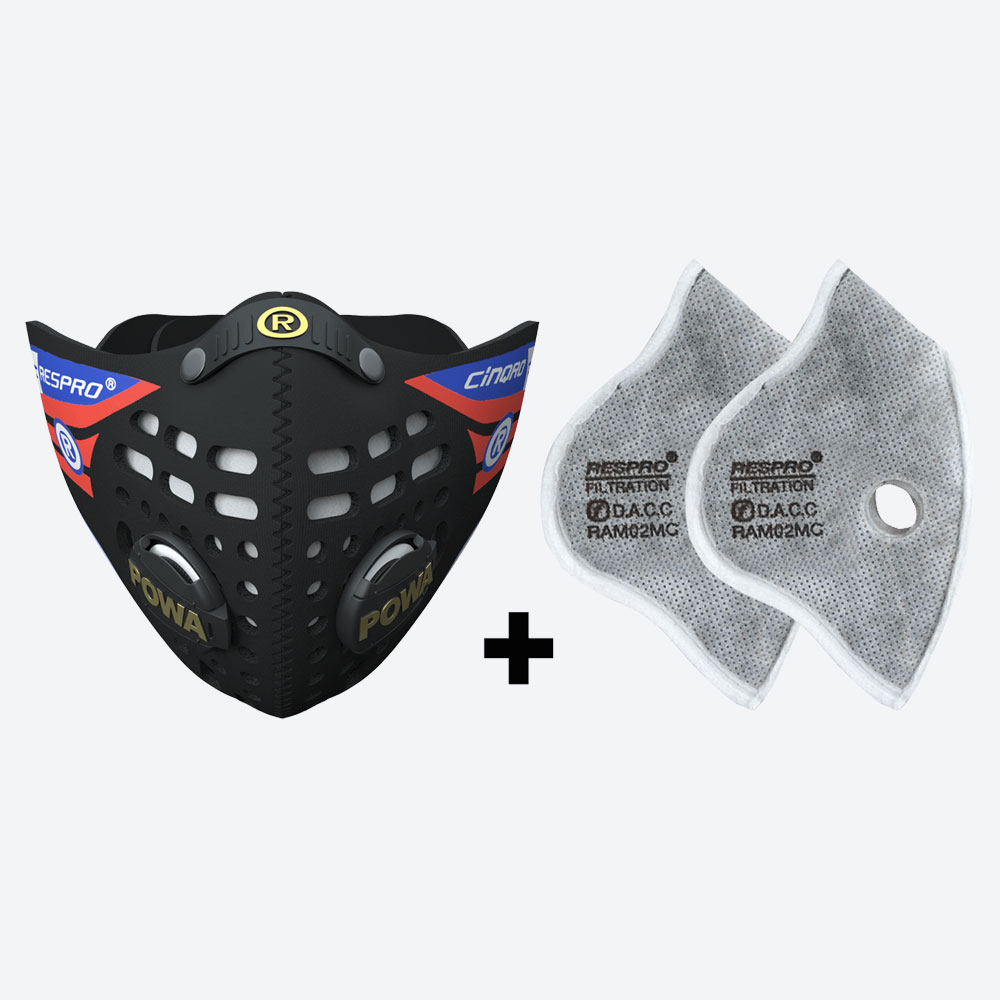 Respro Cinqro™ Mask with Urban Filter Twin Pack - COMBO - Respro®