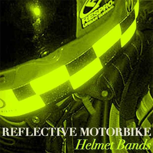 Reflective Motorcycle Helmet Bands - Bluenote
