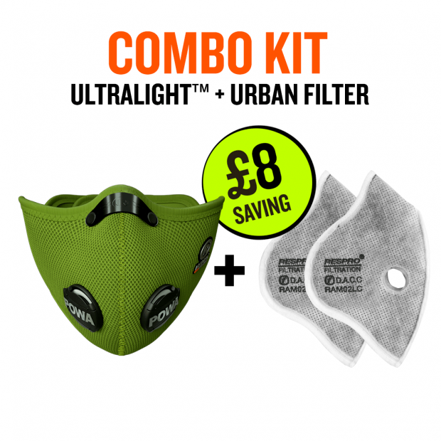 Ultralight Mask with Urban Filter Twin Pack - Bluenote