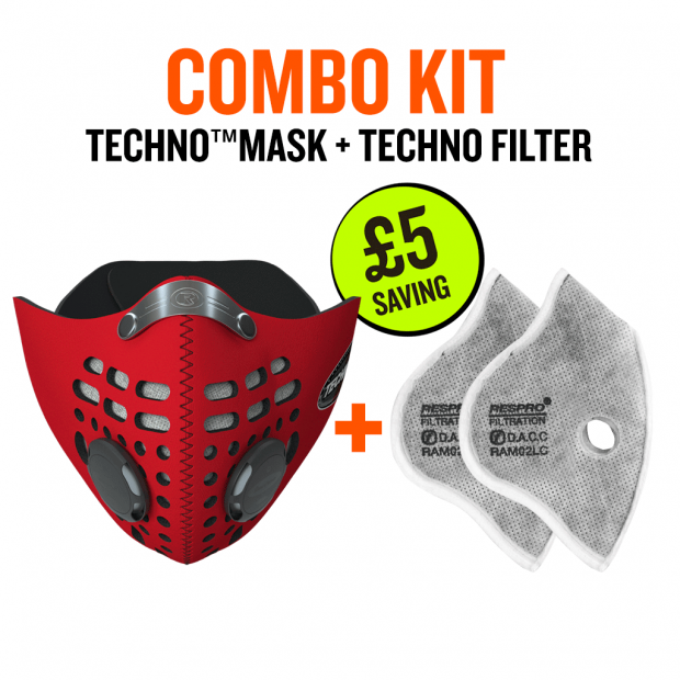 Techno Mask with Techno Filter Twin Pack - Bluenote
